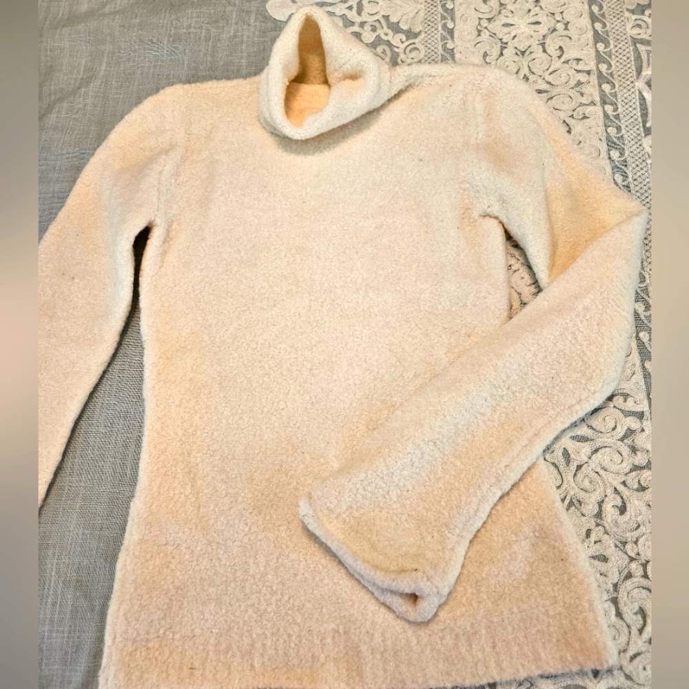 EUC Cozy Cream Turtleneck Sweater